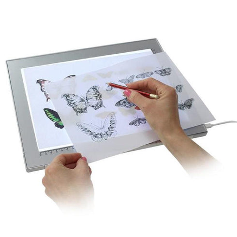 AussieSuperStore Art & Craft Essentials A4 LED Trace Pad A4 LED Trace Pad | Light Pad | Drawing/Tracing Light Box | Tracing Drawing Board  Part Number 020600 020600